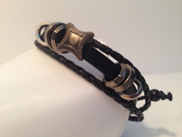 ring tone leather bracelet
